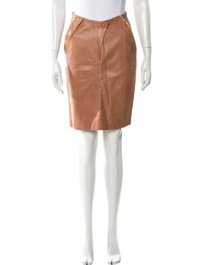 Pre-owned Claude Montana Vintage Knee-length Skirt In Neutral