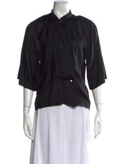 Pre-owned Claude Montana Vintage Late 1970's - Early 1980's Top In Black