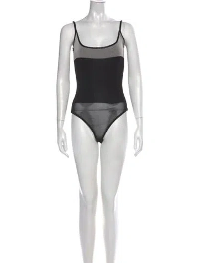 Pre-owned Claude Montana Vintage Late 1980's - Early 1990's Bodysuit In Black