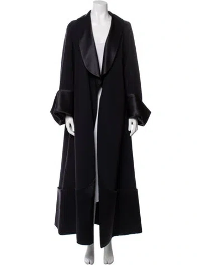 Pre-owned Claude Montana Vintage Late 1980's - Early 1990's Coat In Blue