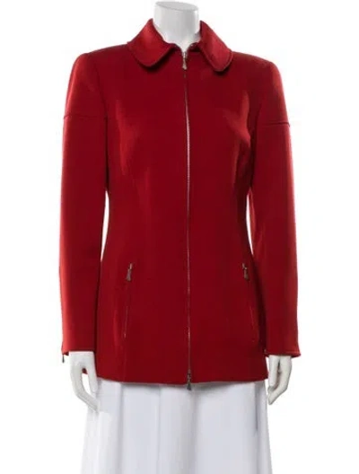 Pre-owned Claude Montana Vintage Late 1980's - Early 1990's Jacket In Red