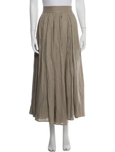 Pre-owned Claude Montana Vintage Long Skirt In Neutral