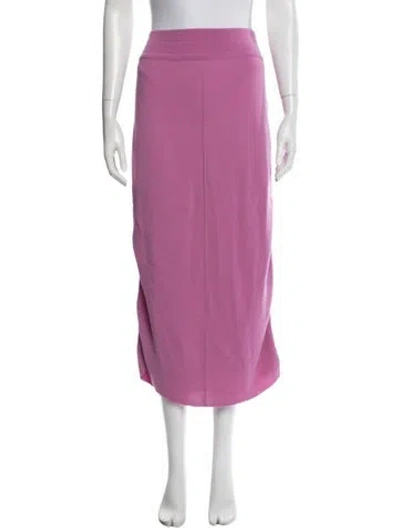 Pre-owned Claude Montana Vintage Long Skirt In Pink