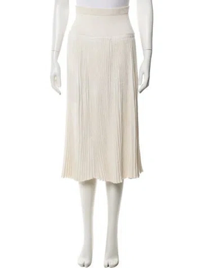 Pre-owned Claude Montana Vintage Midi Length Skirt In Neutral