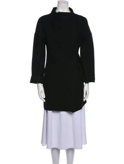 Pre-owned Claude Montana Vintage Mini Dress In Black