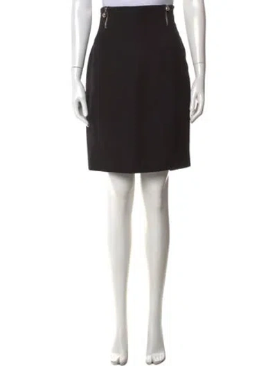 Pre-owned Claude Montana Vintage Mini Skirt In Black