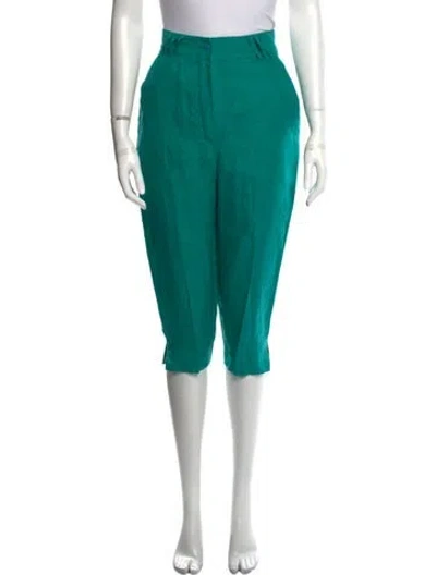 Pre-owned Claude Montana Vintage Skinny Leg Pants In Green