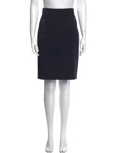 Pre-owned Claude Montana Vintage Skirt In Black