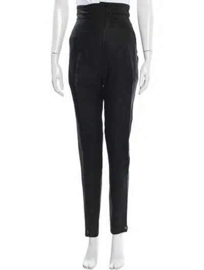 Pre-owned Claude Montana Vintage Straight Leg Pants In Black