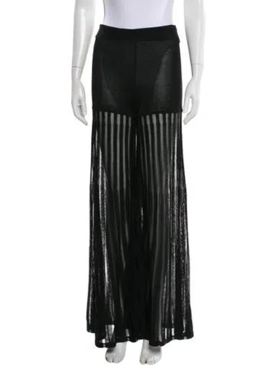 Pre-owned Claude Montana Vintage Wide Leg Pants In Black