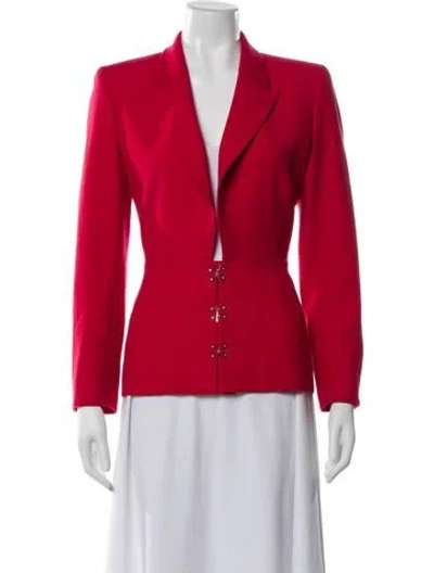 Pre-owned Claude Montana Wool Blazer In Pink