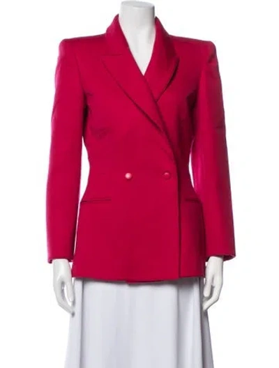 Pre-owned Claude Montana Wool Blazer In Red