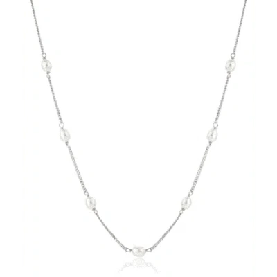 Claudia Bradby Favourite Pearl And Chain Necklace In Metallic