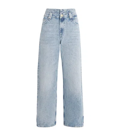 Claudie Pierlot Acid Wash Straight-leg Jeans In Blue