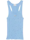 Claudie Pierlot Appliqué Tank Top In Blue