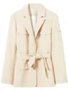 Claudie Pierlot Verone Safari Jacket In Neutrals