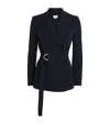 Claudie Pierlot Belted Tailored Blazer In Blue