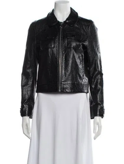 Pre-owned Claudie Pierlot Biker Jacket In Black