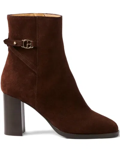 Claudie Pierlot Block Heel Boots In Brown