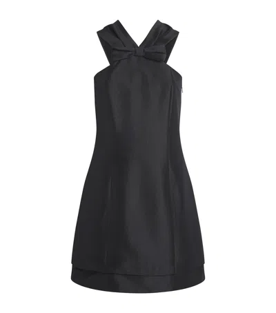 Claudie Pierlot Bow-appliqué Mini Dress In Black