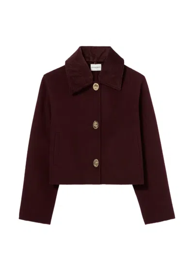 Claudie Pierlot Boxy Corduroy Jacket In Multi