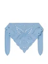 Claudie Pierlot Broderie-anglaise Bandana In Blue