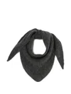 Claudie Pierlot Brushed Triangular Scarf In Gray