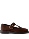 Claudie Pierlot Buckle T-bar Loafers In Brown