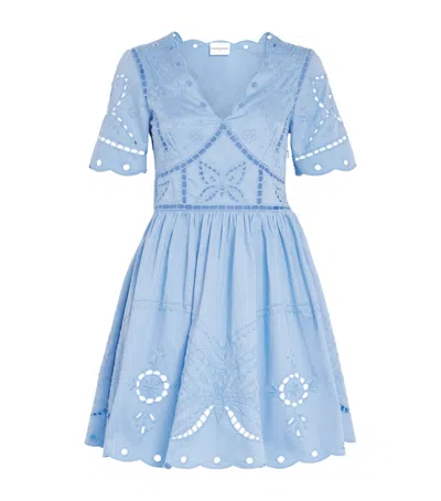 CLAUDIE PIERLOT BUTTERFLY-EMBROIDERED MINI DRESS