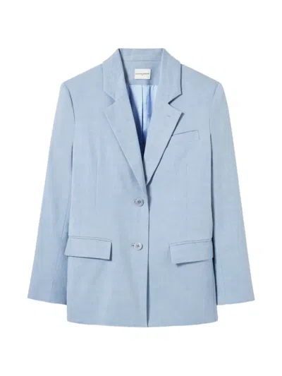 Claudie Pierlot Button Blazer In Blue