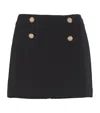 Claudie Pierlot Button-detailing Short-skirt In Black