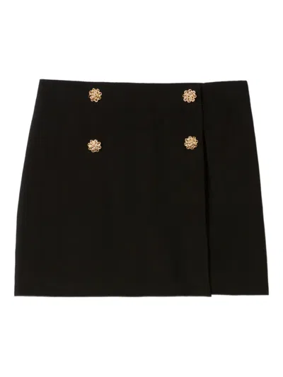 Claudie Pierlot Button-detailing Short-skirt In Black
