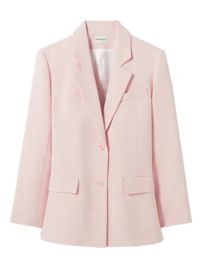 Claudie Pierlot Button-fastening Blazer In Neutral
