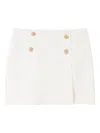 Claudie Pierlot Button-fastening Mini Skirt In White