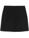 Claudie Pierlot Button Mini Skirt In Black