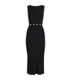 Claudie Pierlot Button-trim Midi Dress In Black