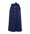 Claudie Pierlot Buttoned Midi Skirt In Blue