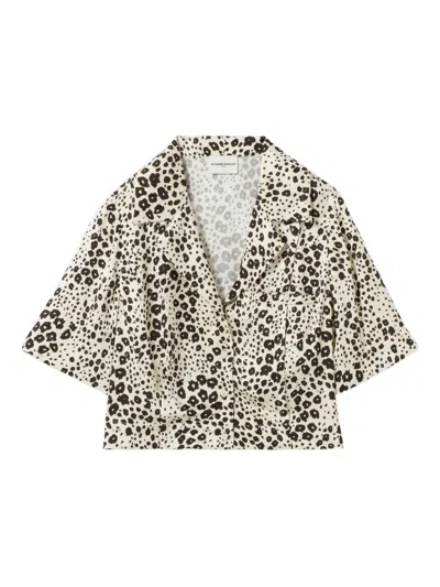 Claudie Pierlot Buttoned Printed Shirt In Multi