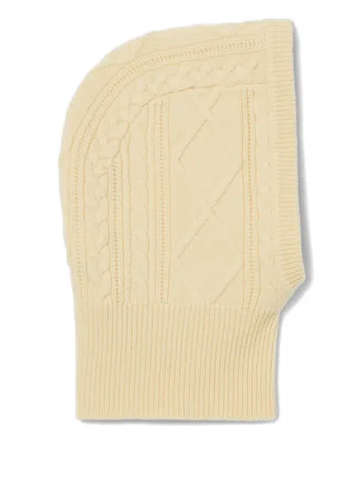 Claudie Pierlot Cable-knit Balaclava In Neutral