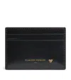 Claudie Pierlot Calfskin Card Holder In Black