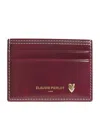 Claudie Pierlot Calfskin Card Holder In Red