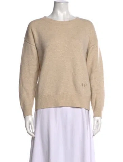 Pre-owned Claudie Pierlot Cashmere Crew Neck Sweater In Neutrals