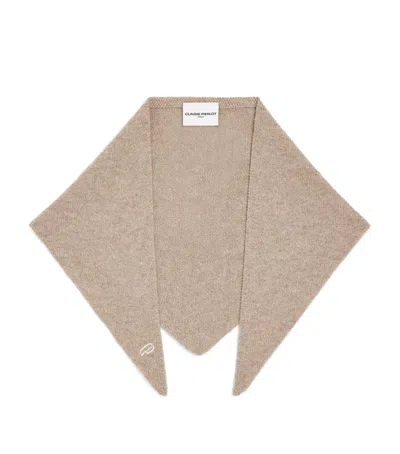 Claudie Pierlot Cashmere Scarf In Brown