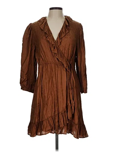Pre-owned Claudie Pierlot Casual Dress In Brown