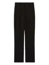 Claudie Pierlot Womens Navy Slim-leg High-rise Woven Trousers In Black