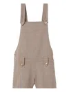 Claudie Pierlot Checked Dungaree Playsuit