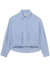 Claudie Pierlot Checked Shirt In Blue