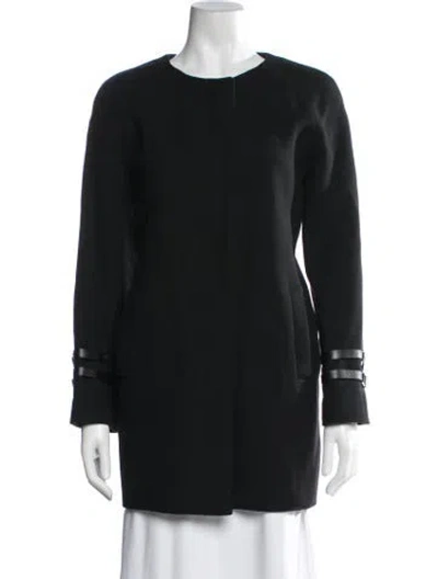Pre-owned Claudie Pierlot Coat In Black