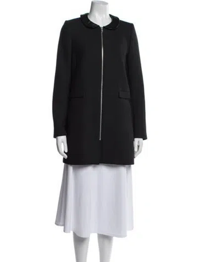Pre-owned Claudie Pierlot Coat In Black