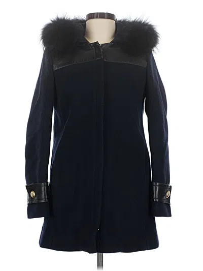 Pre-owned Claudie Pierlot Coat In Blue